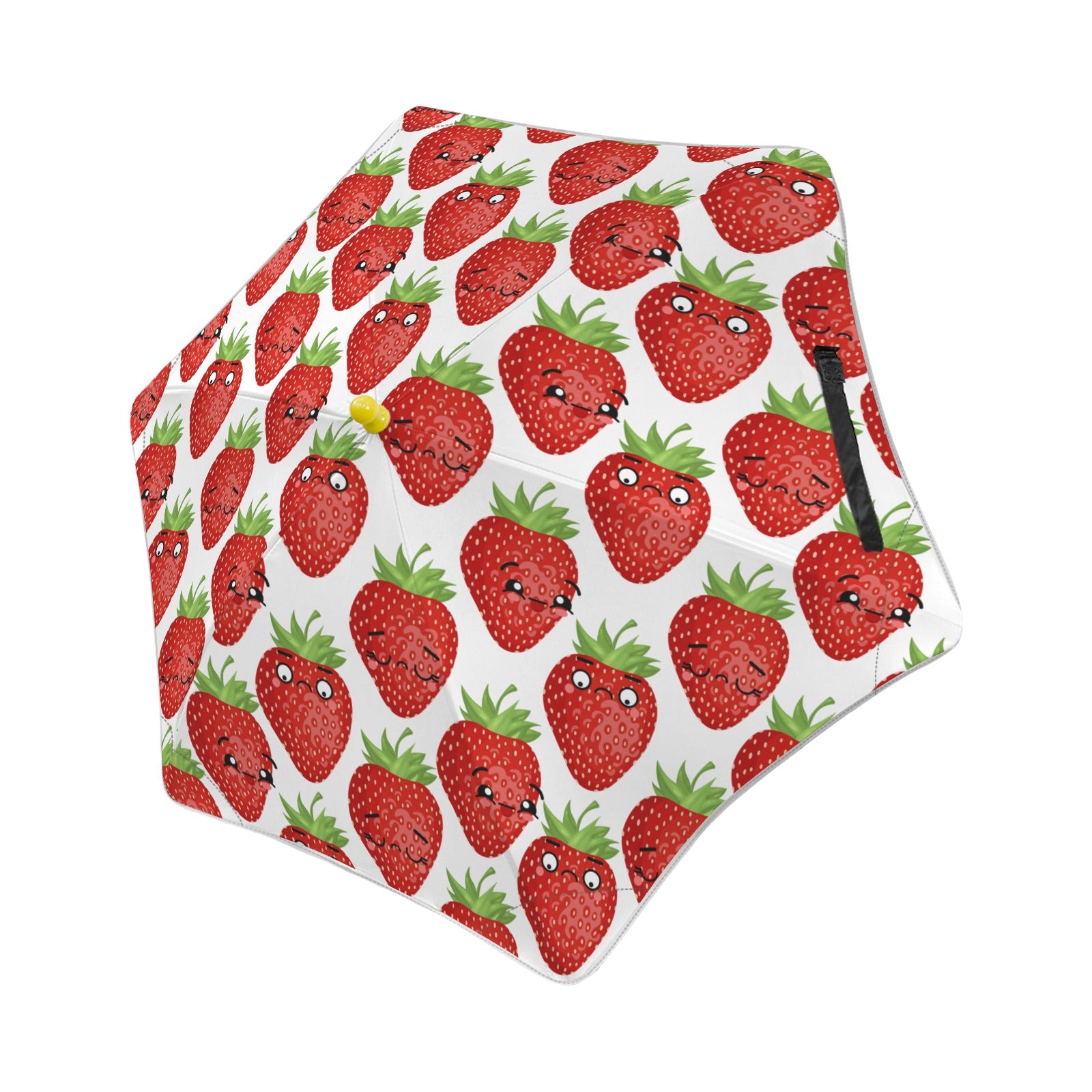 Strawberry Characters Kids Safe Round Corner Umbrella One Size Kids Safe Round Corner Umbrella Food Printed Offshore