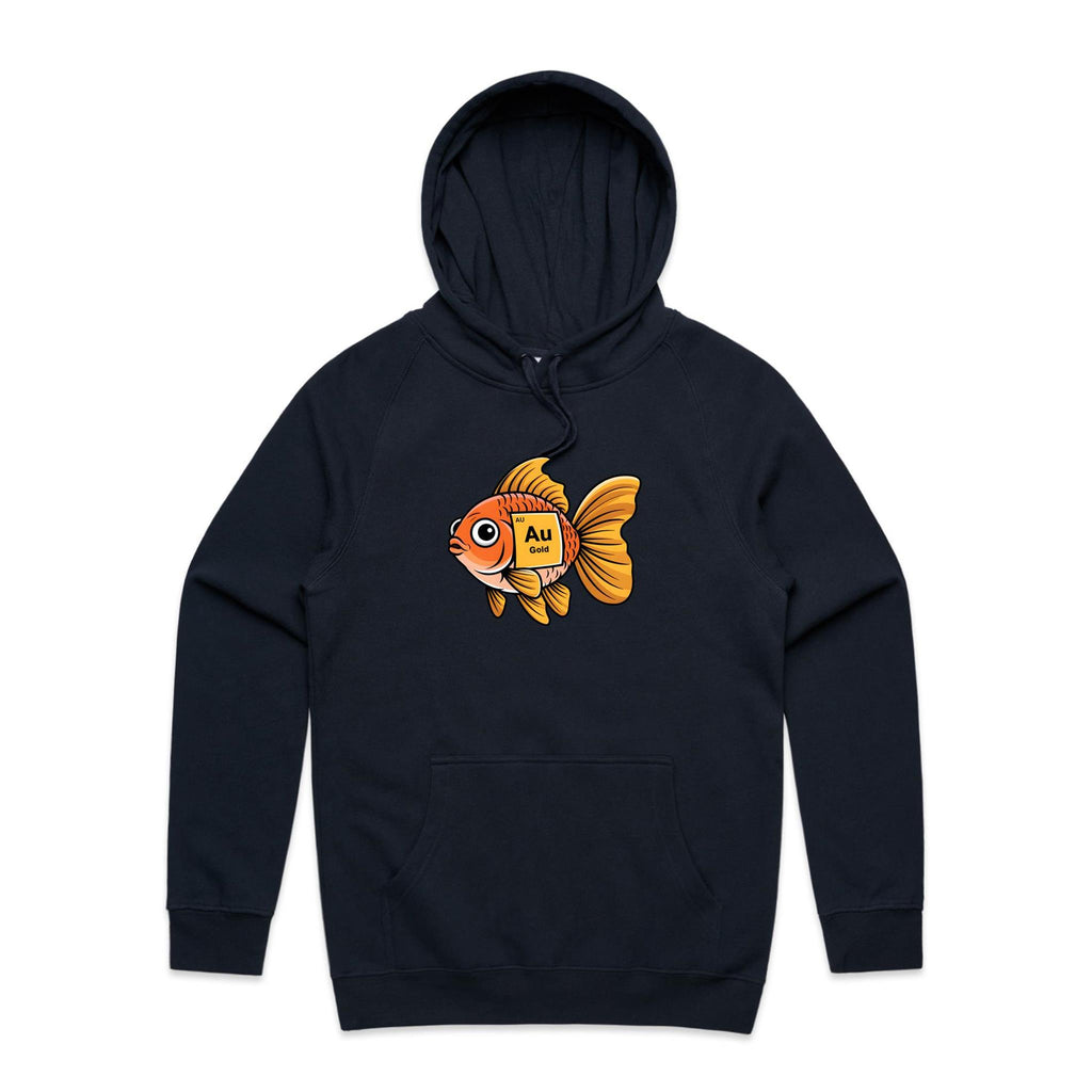 Gold Fish Periodic Table Men's AS Colour Hoodie