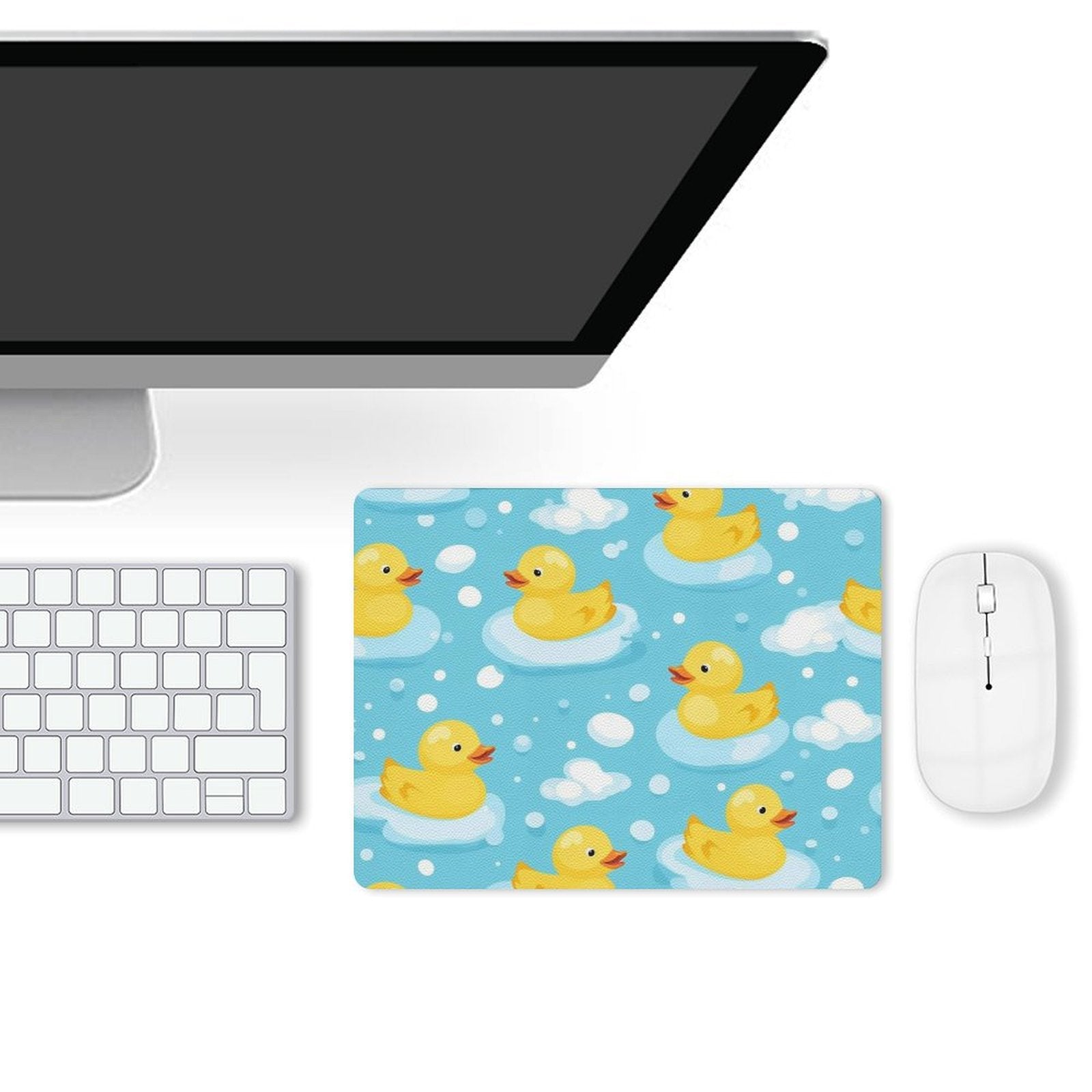 Rubber Ducks - Leather Mouse Pad Leather Mouse Pad Printed Offshore