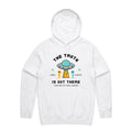 The Truth Is Out There, UFO - Mens Hoodie White Mens Hoodie Printed In Australia Sci Fi