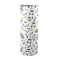 Music Time 20oz Tall Skinny Tumbler with Lid and Straw One Size 20oz Tall Skinny Tumbler with Lid and Straw Printed Offshore