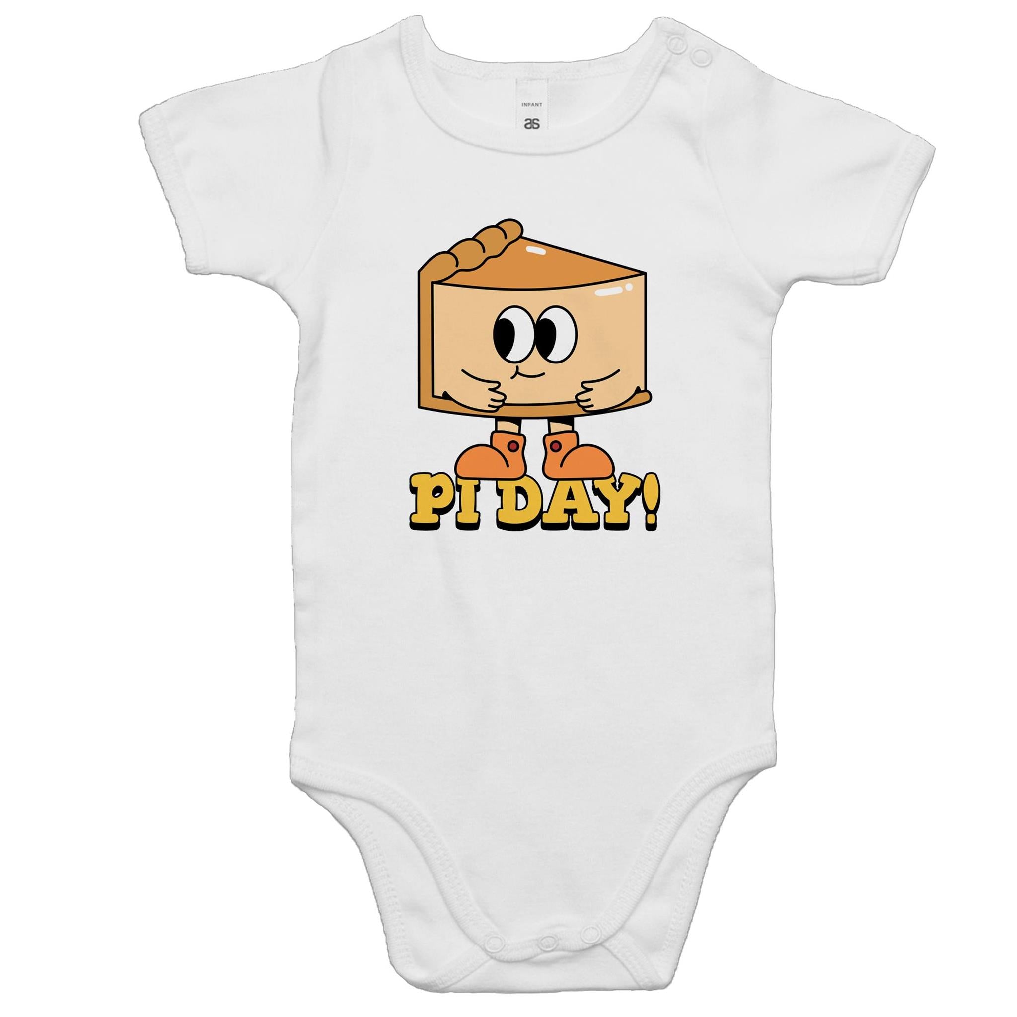 Pi Day - Baby Bodysuit White Baby Bodysuit Printed In Australia
