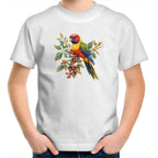 Lorikeet, Australian Birds - Kids Youth T-shirt White Kids Youth T-shirt animal Printed In Australia