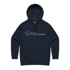 Checkmate, Chess - Womens Hoodie Navy Womens Hoodie Chess Games Printed In Australia