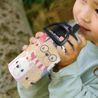 Dog Crowd 12oz Kids Water Bottle with Straw Lid