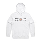 More Espresso, Less Depresso Men's AS Colour Hoodie White Mens Hoodie Coffee Printed In Australia