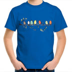 Birds On A Branch - Kids Youth T-Shirt Bright Royal Kids Youth T-shirt animal Printed In Australia