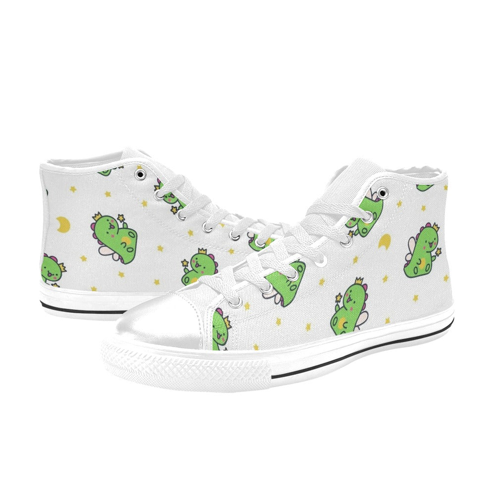 Dinosaur Fairy Women's High Top Canvas Shoes Womens Classic High Top Shoes Printed Offshore
