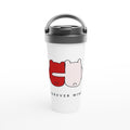 Forever Mine - White 15oz Stainless Steel Travel Mug Default Title Travel Mug animal Globally Fulfilled love