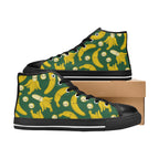 Happy Bananas - Kids High Top Canvas Shoes