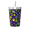 Groovy Alien And UFO Small Stainless Steel Travel Mug Cup 12oz/350ml