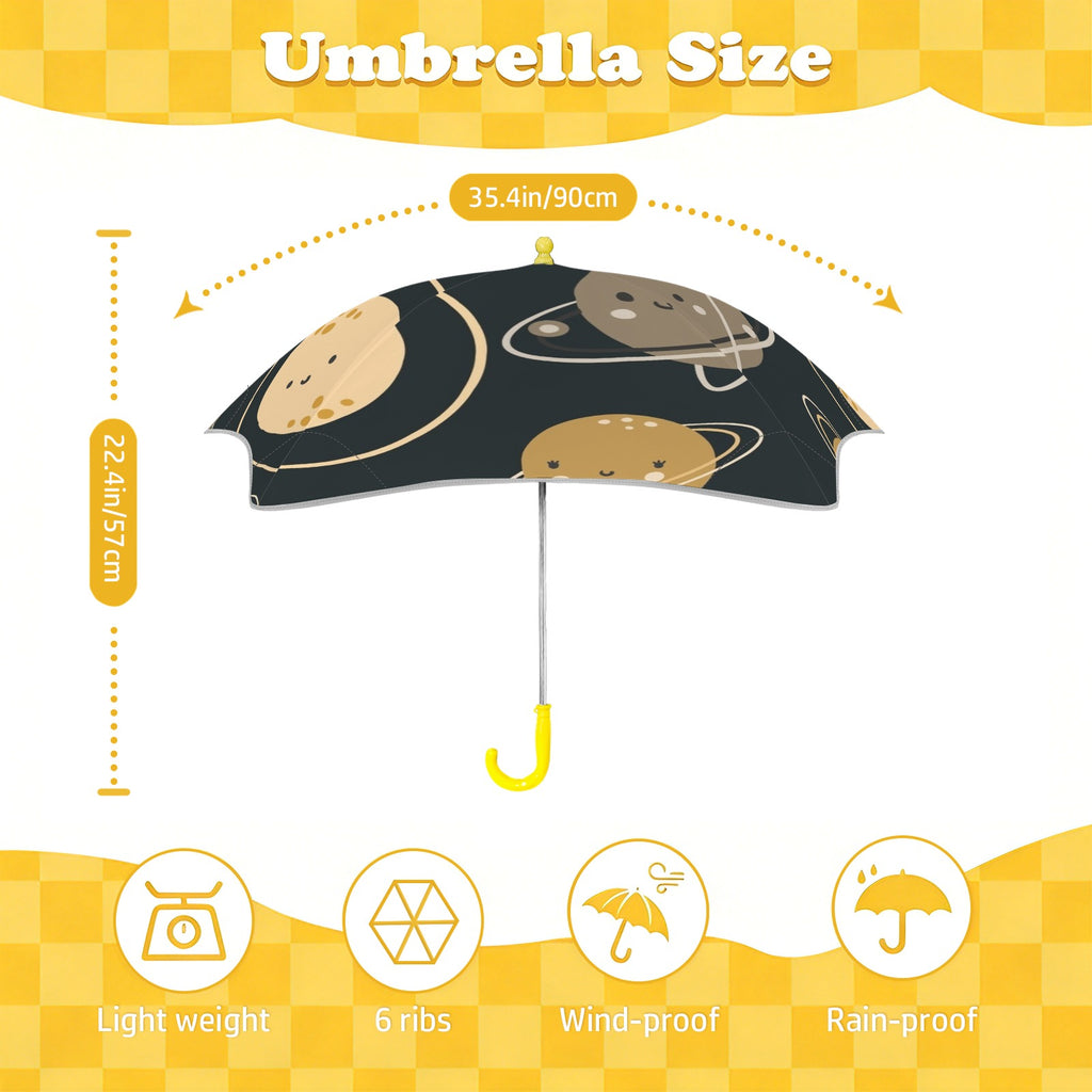 Planets Kids Safe Round Corner Umbrella Kids Safe Round Corner Umbrella Printed Offshore Space