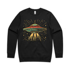 Retro UFO AS Colour Stencil Crew Sweatshirt