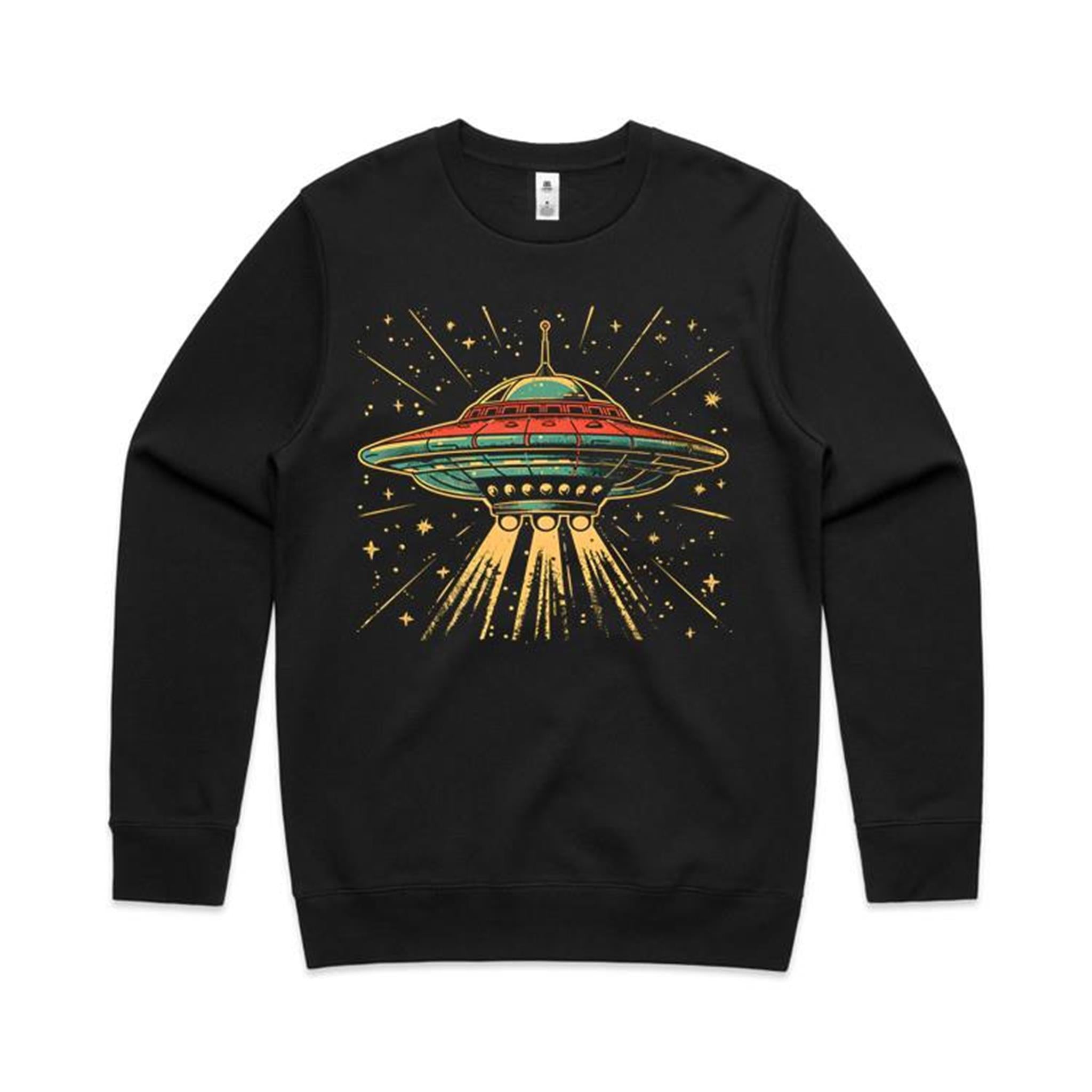 Retro UFO AS Colour Stencil Crew Sweatshirt