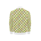 Flower Check Kids Bomber Jacket
