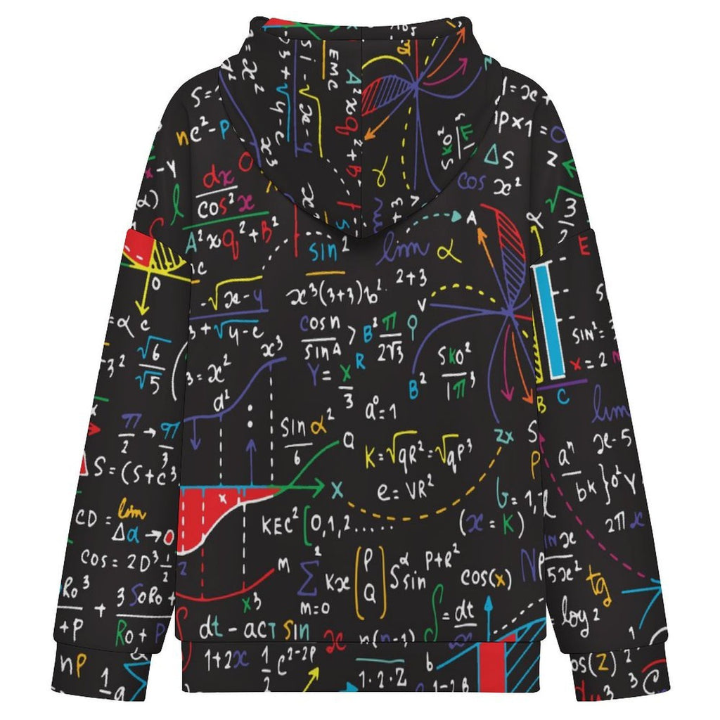 Colourful Maths Formulas Women's Full-Zip Hoodie