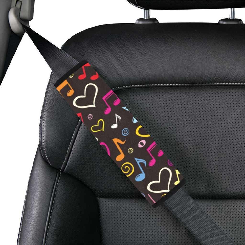 Musical Notes Car Seat Belt Cover 7''x10'' (Pack of 2) Car Seat Belt Cover 7x10 (Pack of 2) Music Printed Offshore