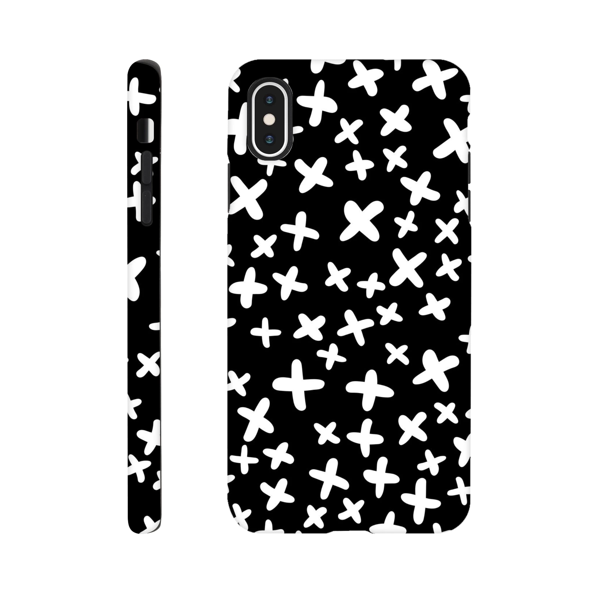 Black And White Crosses - Apple iPhone Tough case iPhone Tough Case Globally Fulfilled