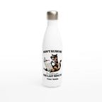 Personalise - Don't Rush Me, Cat - White 17oz Stainless Steel Water Bottle Default Title Personalised Water Bottle animal Globally Fulfilled