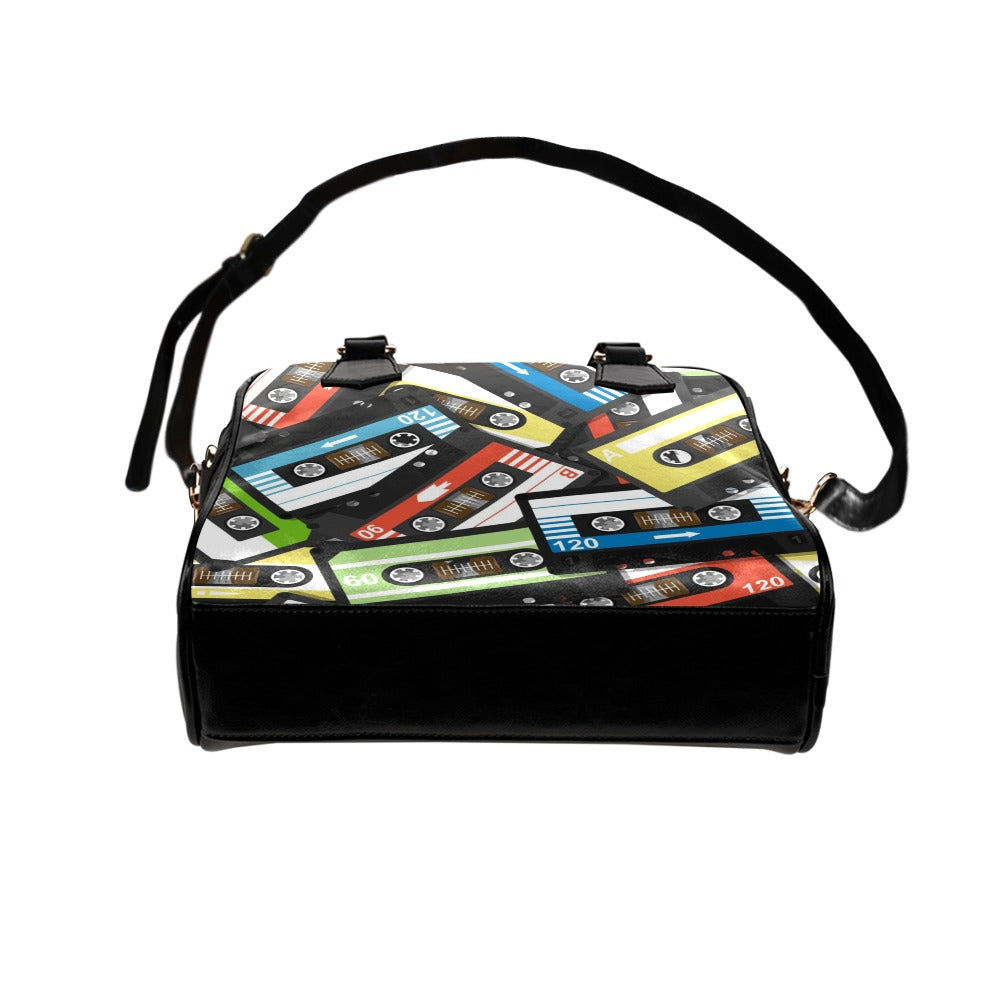 Cassette Tapes - Shoulder Handbag (Model 1634) Shoulder Handbags (1634)