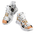 Cute Cartoon Cats Women's Twisted Sole Sneakers