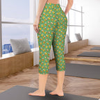 Busy Bees Women's High Waist Pocket Capri Yoga Leggings