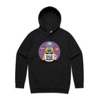 Coffee, Alien, UFO, Take Me To Your Brewer Men's AS Colour Hoodie Black Mens Hoodie Coffee Printed In Australia Sci Fi