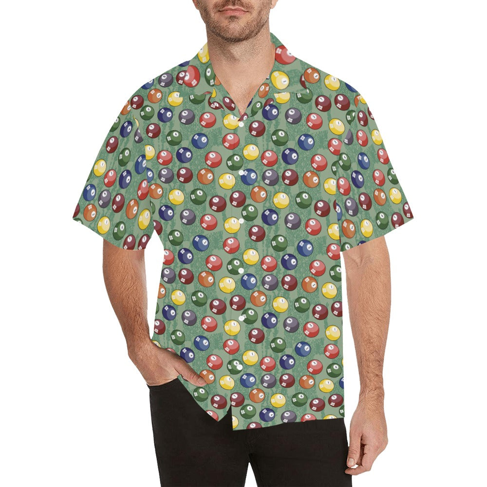 Pool Balls - Mens Hawaiian Shirt