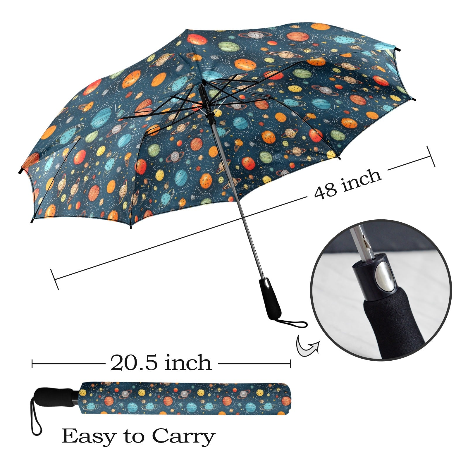 Galaxy - Semi-Automatic Foldable Umbrella (Model U12) Semi-Automatic Foldable Umbrella (U12)