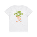 Here For The Food - Kids Youth T-shirt White Kids T-shirt Food Printed In Australia