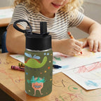 Monsters 12oz Kids Water Bottle with Straw Lid