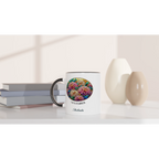 Stained Glass Birth Month Flowers - 11oz Ceramic Mug Personalised 11oz Mug Birthday customise Globally Fulfilled Name personalise Plants