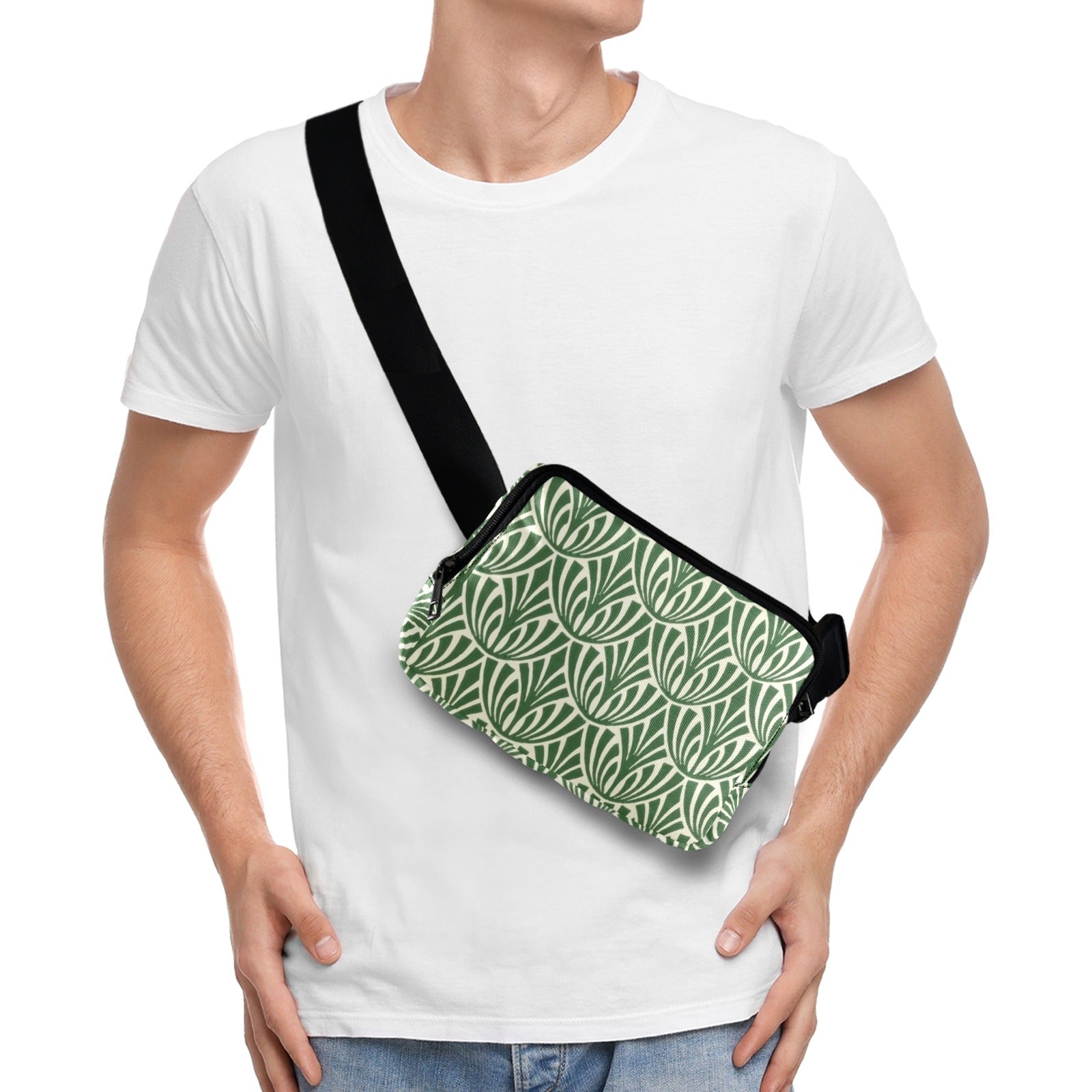 Green Pattern - Belt Bag