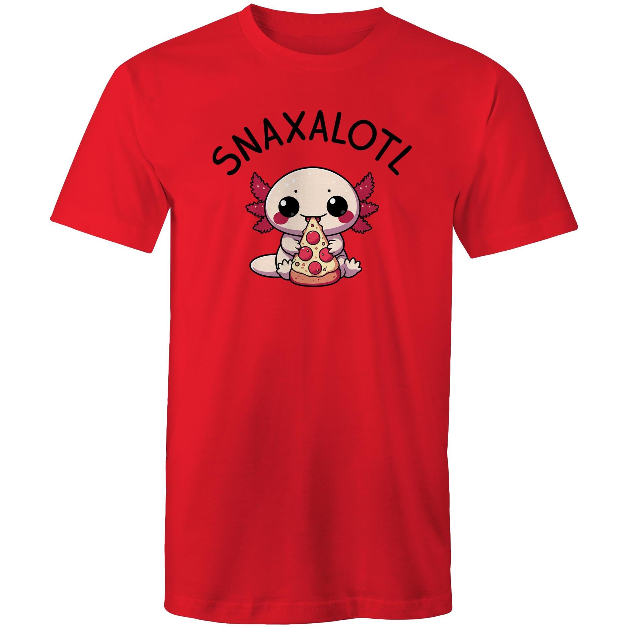 Snaxalotl, Axolotl Pizza - Mens T-Shirt