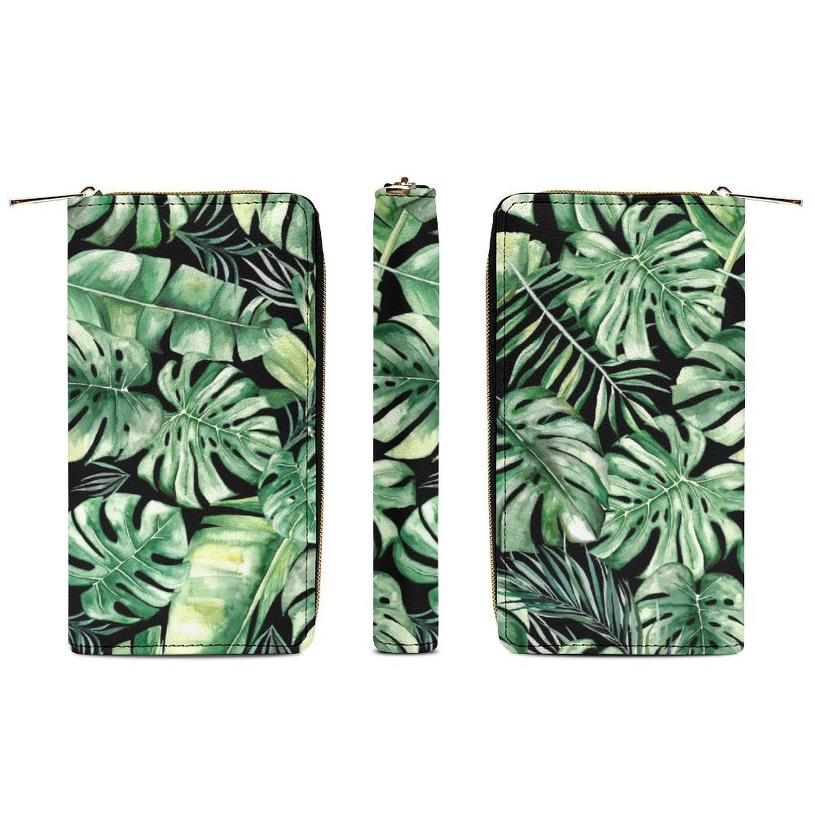 Jungle Leaves -  PU Leather Wallet