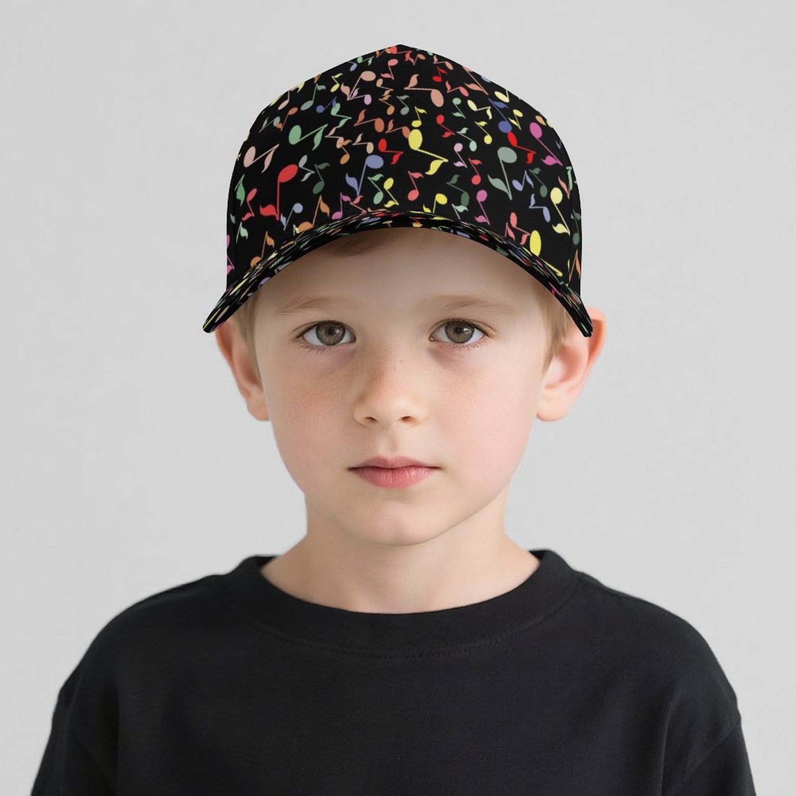 Colourful Music Notes Kids Baseball Cap