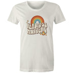 Kindness Matters - Womens T-shirt Natural Womens T-shirt Kindness Positivity Printed In Australia Retro