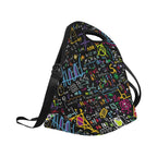 Math Scribbles - Neoprene Lunch Bag Neoprene Lunch Bag Printed Offshore