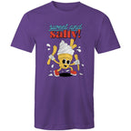 Sweet And Salty, Ice Cream And Fries - Mens T-Shirt Purple Mens T-shirt Food Printed In Australia