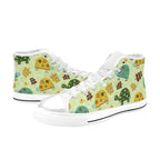 Retro Turtles - Men's High Top Canvas Shoes