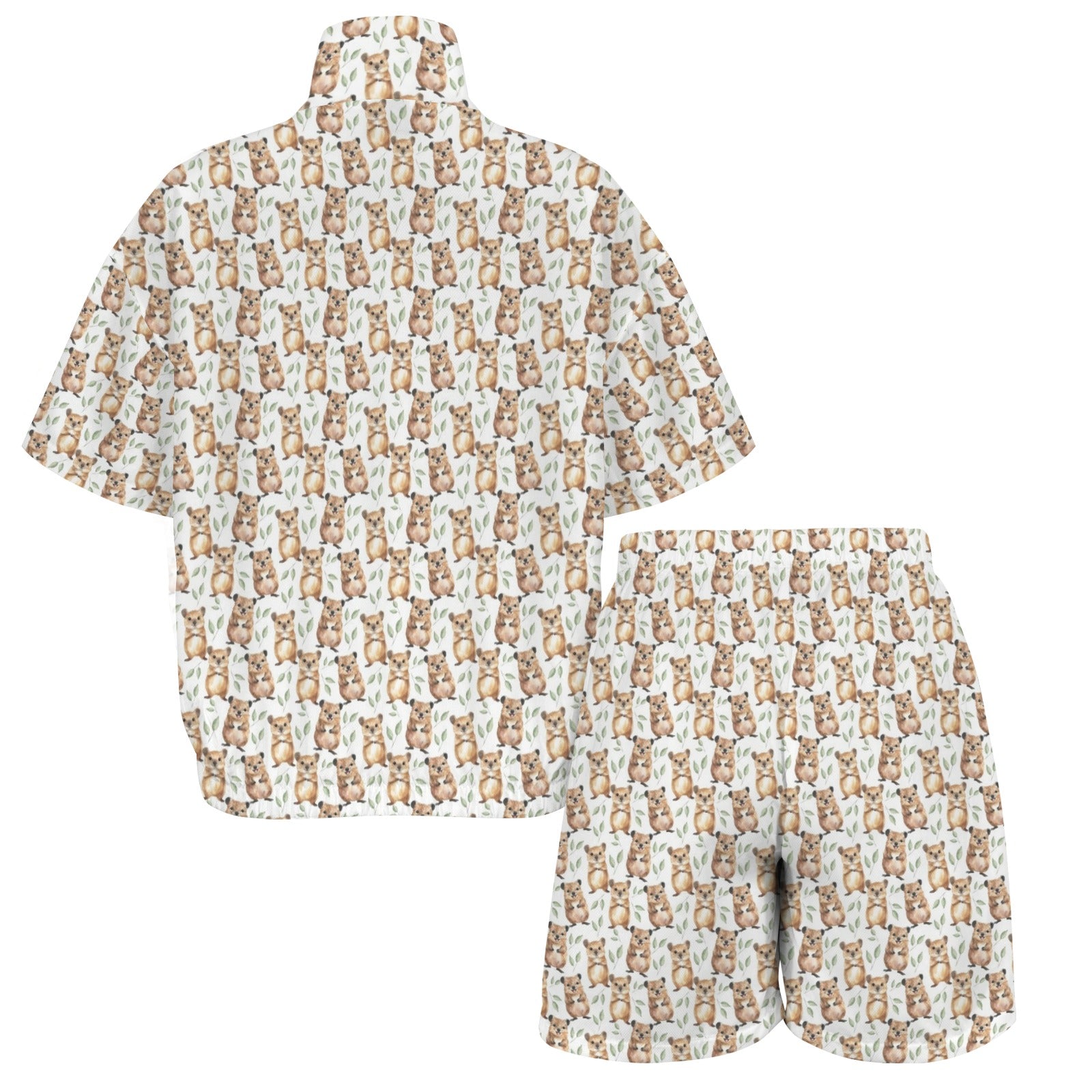 Quokkas Women's Windbreaker Short Set