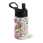 Australian Flowers 12oz Kids Water Bottle with Straw Lid