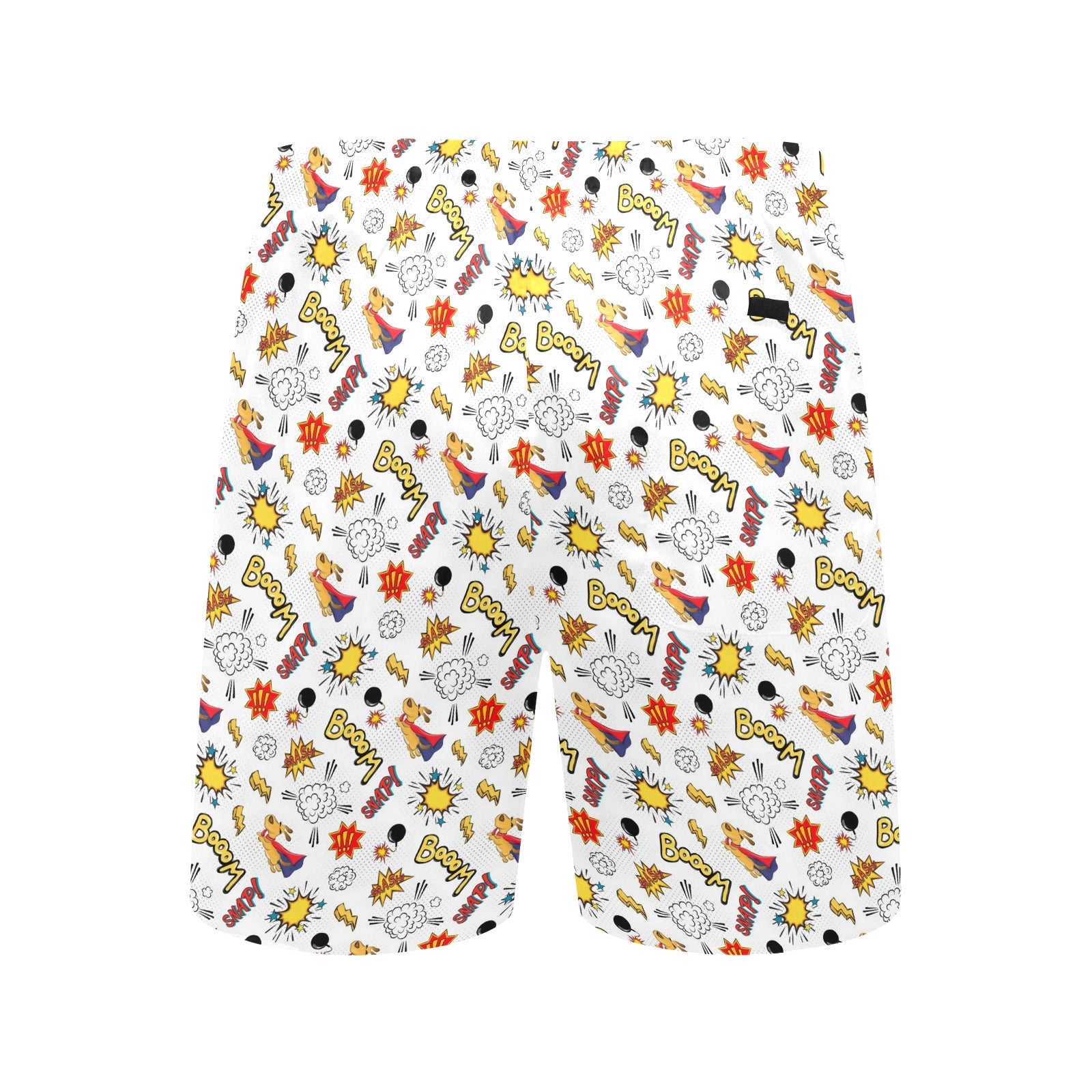 Super Dog - Men's Mid-Length Beach Shorts Men's Mid-Length Beach Shorts animal comic Printed Offshore