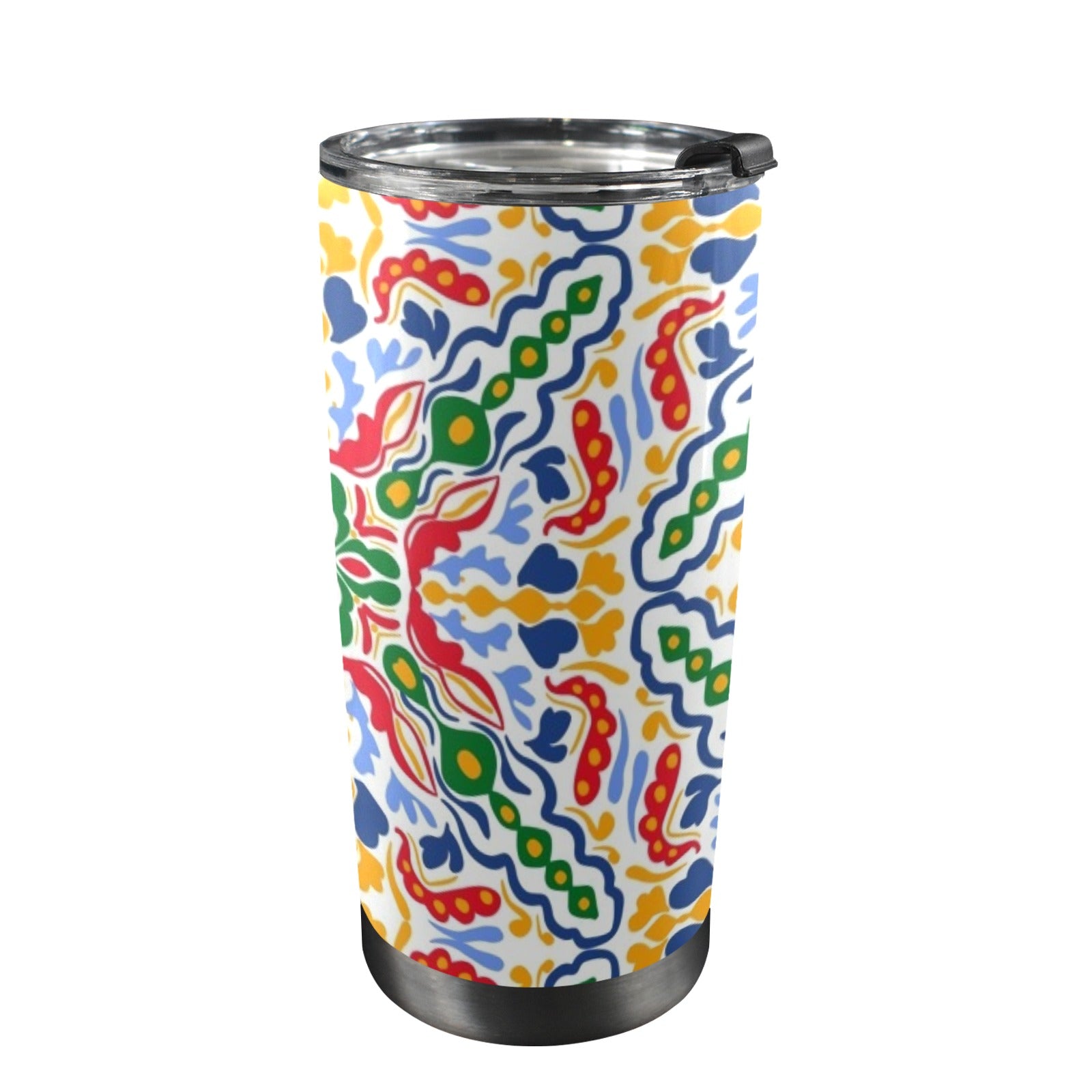 Bright Burst - 20oz Mobile Tumbler with Lid (Black Lock) One Size 20oz Travel Mug Printed Offshore