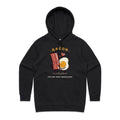Bacon, You Are Truly Egg-cellent Women's AS Colour Hoodie Black Womens Hoodie Food Printed In Australia