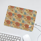 Vintage Retro Floral Leather Mouse Pad Leather Mouse Pad Plants Printed Offshore Retro