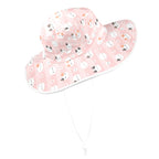Pink Cats Wide Brim Bucket Hat Wide Brim Bucket Hat animal Printed Offshore