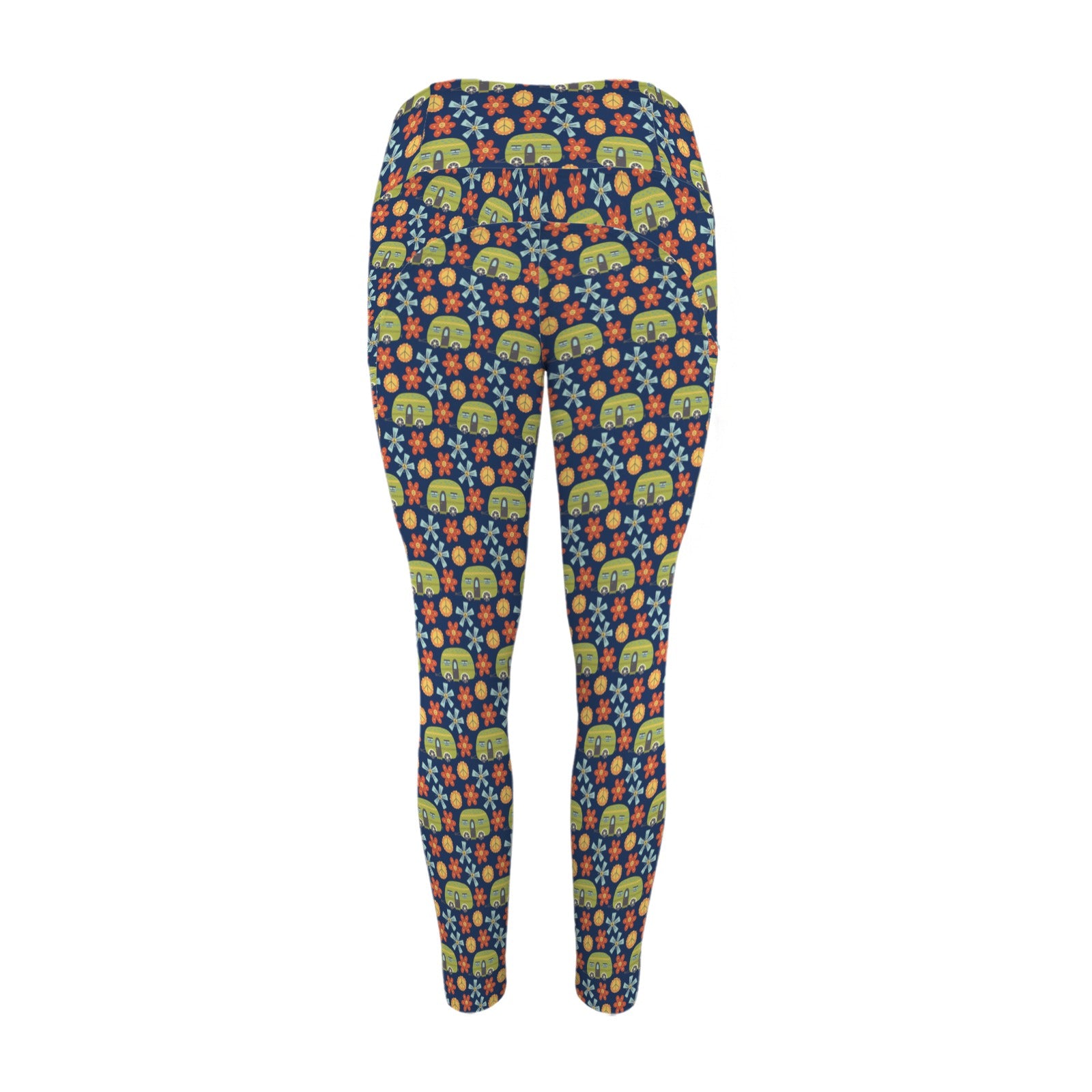 Hippy Caravan - Women's High Waist Pockets Yoga Leggings