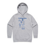 Caffeinista, Caffeine Women's AS Colour Hoodie Grey Marle Womens Hoodie Coffee Printed In Australia