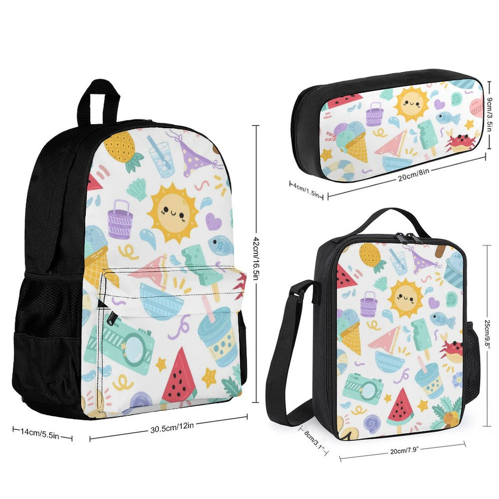 Summer Fun - Three Piece Backpack Set